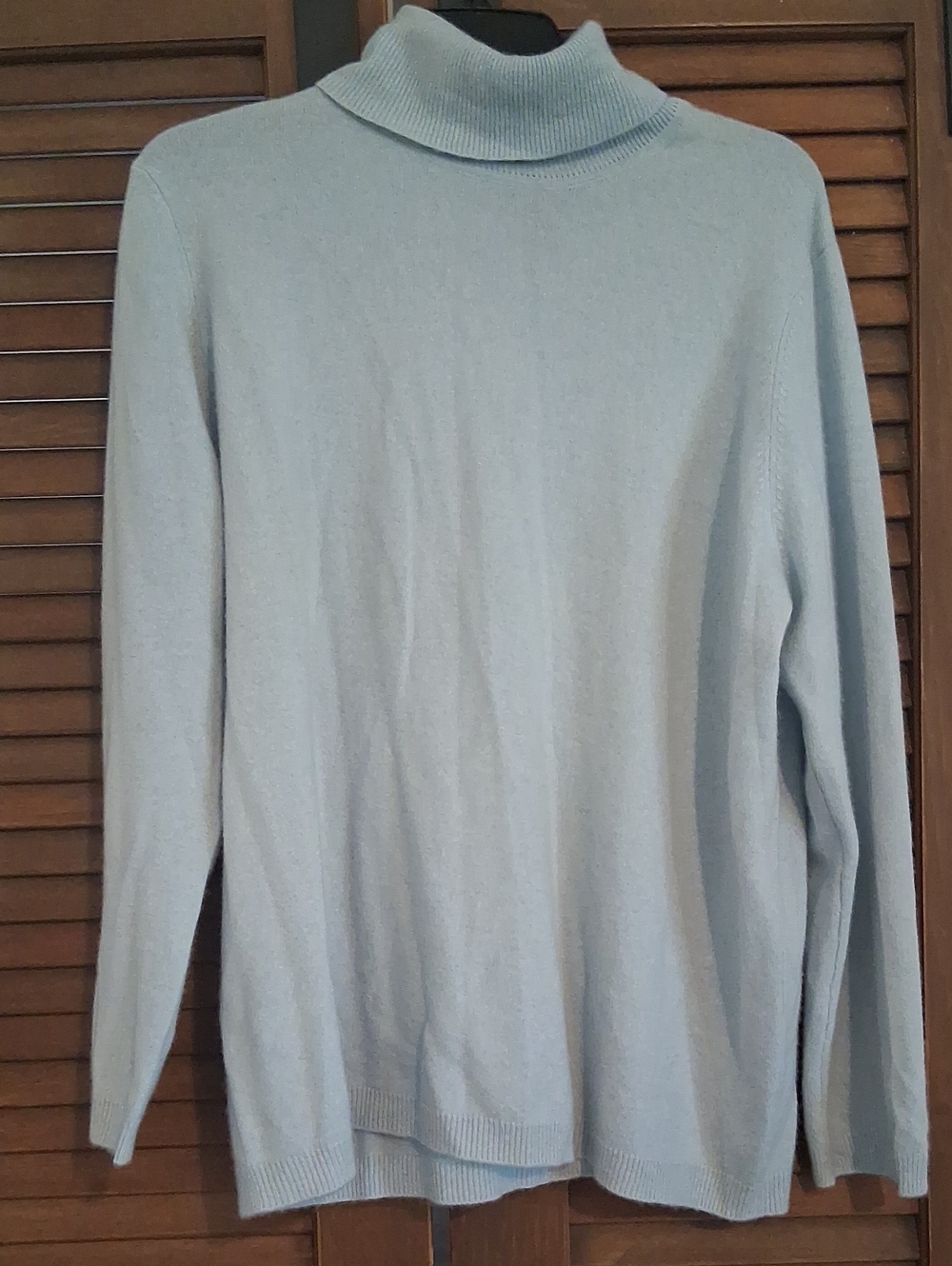 Ralph Lauren Pale Blue Turtleneck Sweater - Lightweight Knit